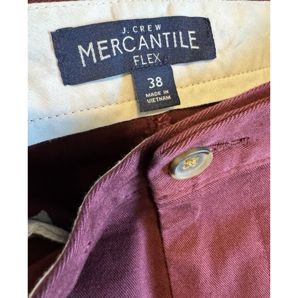 J Crew Mercantile Flex Shorts Mens Size 38 Red Rivington Chino Shorts - Picture 3 of 4